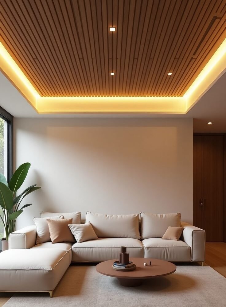 Modern false ceiling design enhancing interior aesthetics and functionality