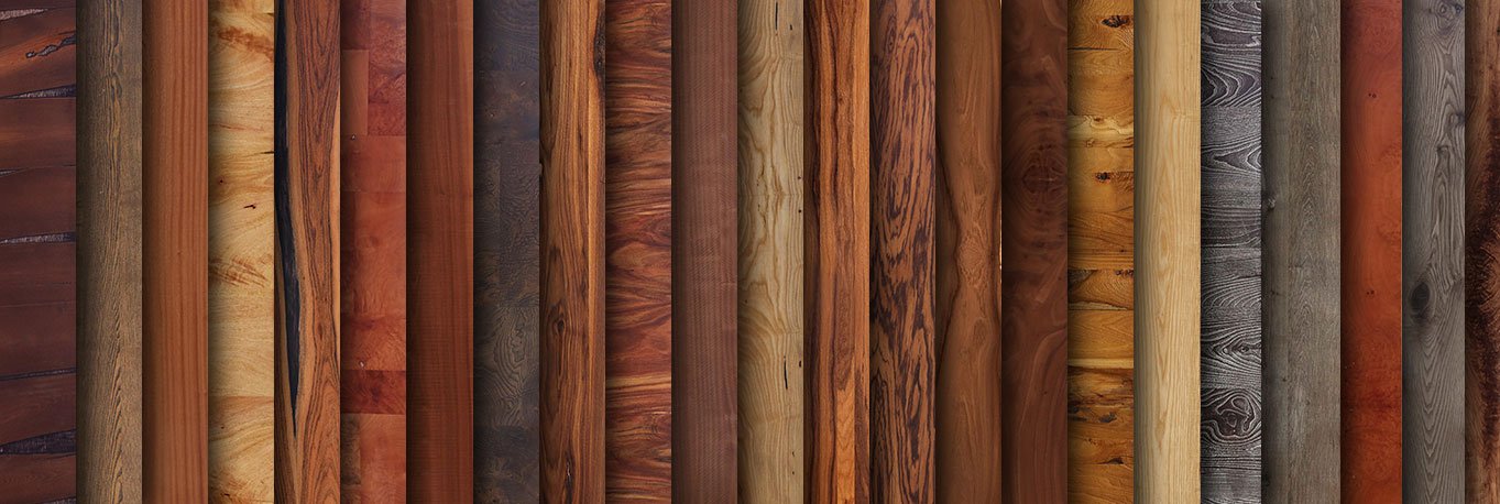 Natural Wood materials for furniture, interiors, and sustainable design projects