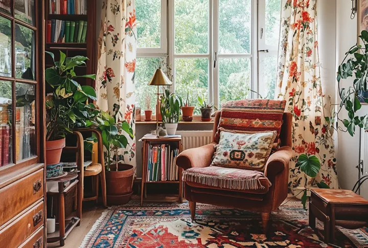 Vintage décor ideas featuring classic furniture, retro accessories, and timeless home styling