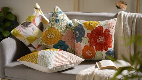 Soft furnishings including curtains, rugs, cushions, and bedding for stylish and cozy interiors