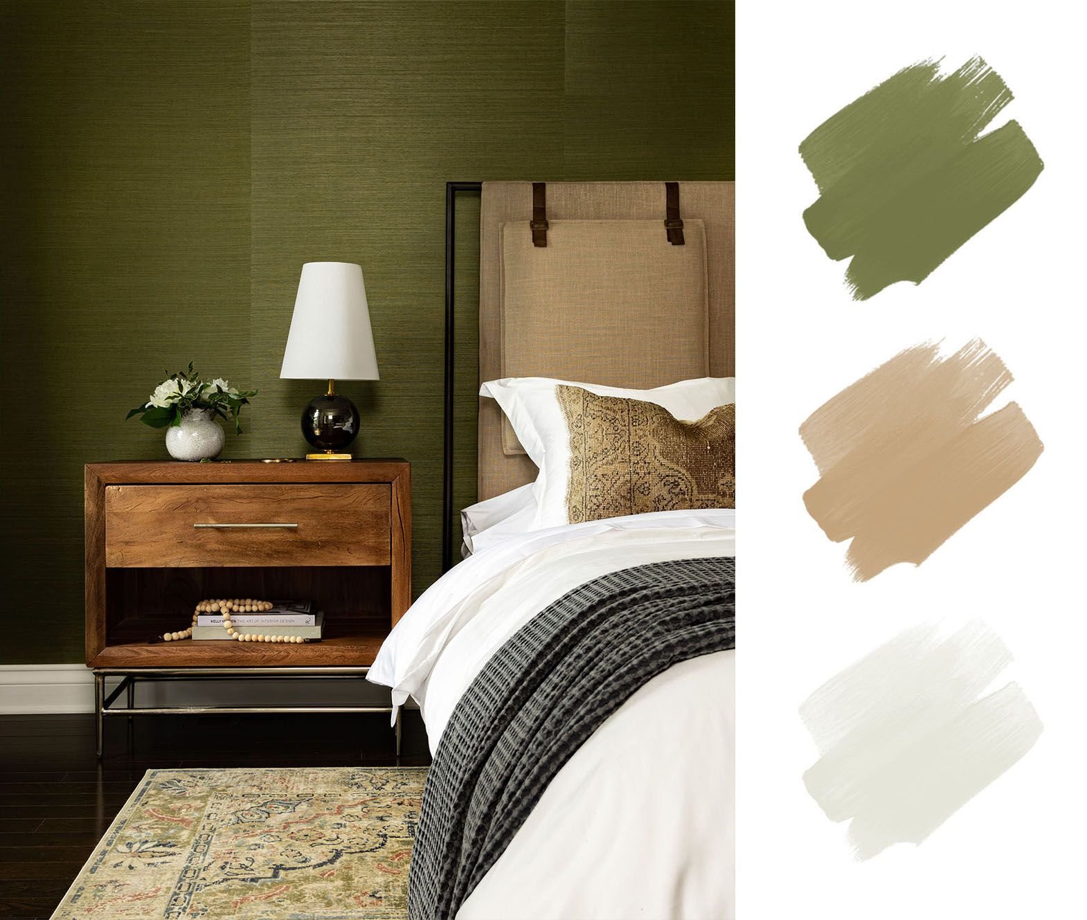 Modern interior color schemes featuring neutral tones, pastel shades, and textured decor