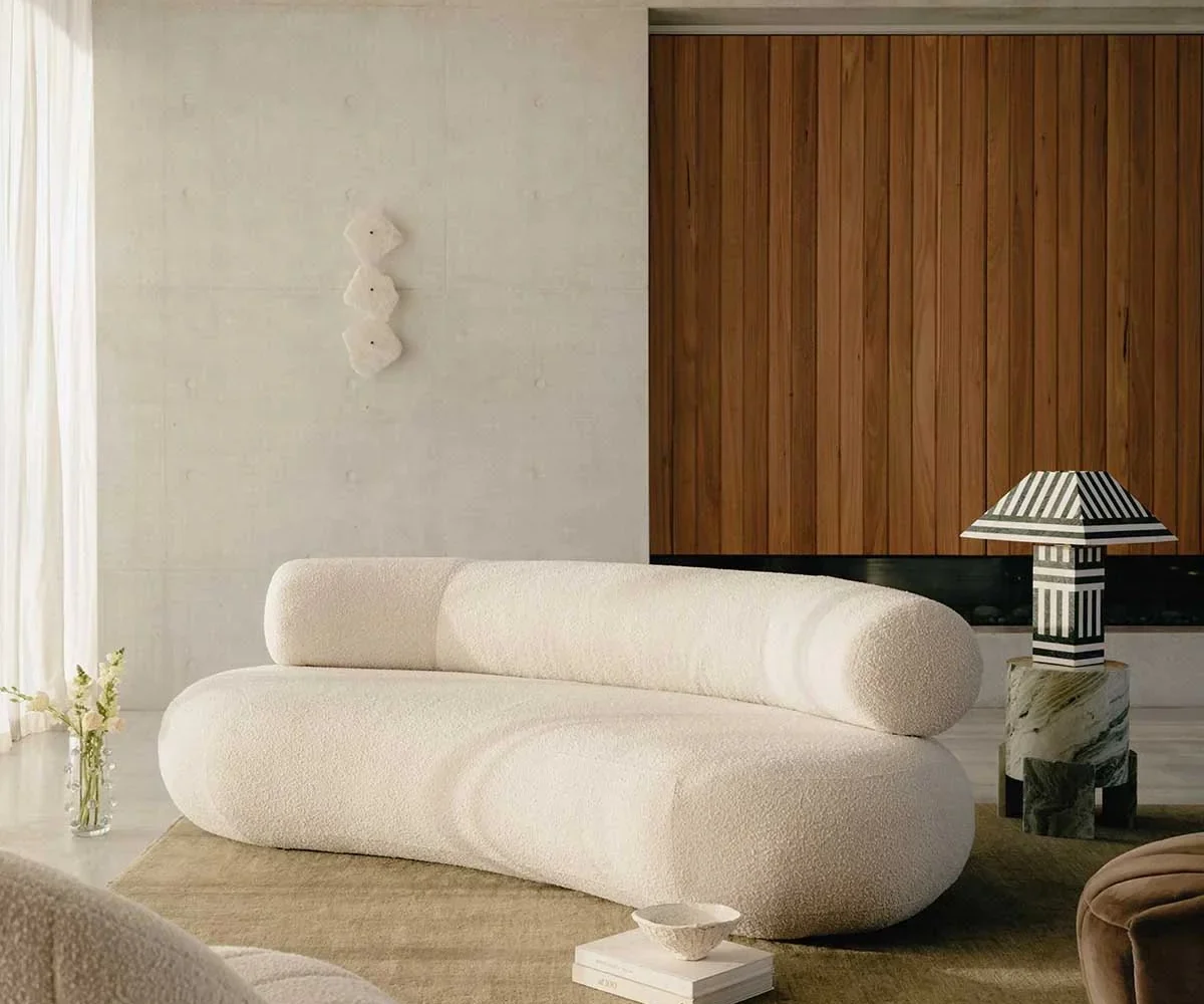 Smart furniture arrangement in modern living room with functional layout and space-saving design