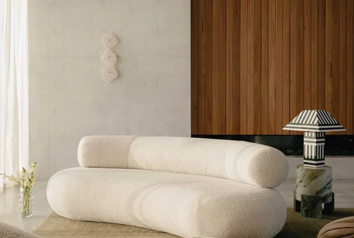 Smart furniture arrangement in modern living room with functional layout and space-saving design