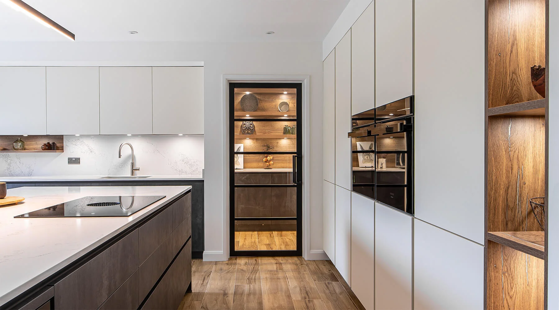Modern Kitchen Design Trends showcasing stylish kitchens with smart appliances, minimalist layouts, and luxury finishes